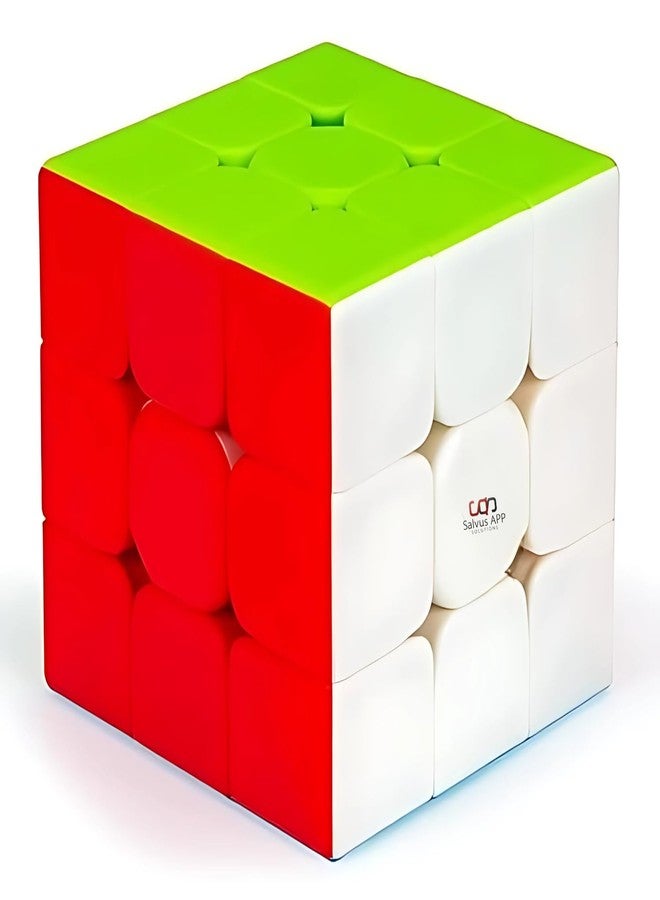 Salvus APP SOLUTIONS 3x3x3 Speed Cube Set of 2 - Stickerless Smooth Puzzle Toy for Kids & Adults | Fast Turn Brain Teaser for Age 5+, Beginners & Return Gifting - Image 1